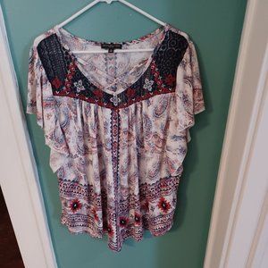 Red, White, and Blue Top - Very Patriotic with a bit of flair